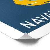 Kein feindliches Subjekt wagt es, sein Auge zu heb Poster (Ecke)