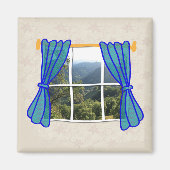 Kein Fenster Imitat Fenster Fantastischer Arbeitsp Magnet (Vorne)