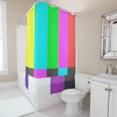 kein Fernsehbildschirm mit Signal und Rauschen Duschvorhang (Beispiel)