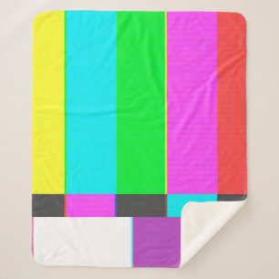 kein Fernsehbildschirm mit Signal und Rauschen Sherpadecke