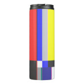 kein Fernsehbildschirm mit Signal und Rauschen Thermosbecher (Rückseite)