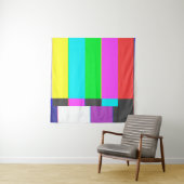 kein Fernsehbildschirm mit Signal und Rauschen Wandteppich (Beispiel)