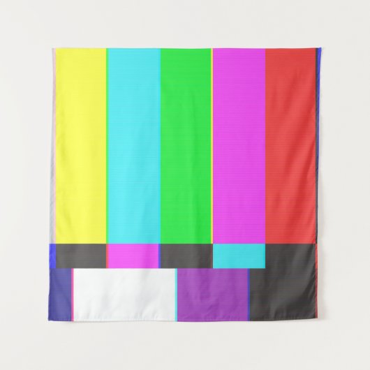 kein Fernsehbildschirm mit Signal und Rauschen Wandteppich (Vorderseite)