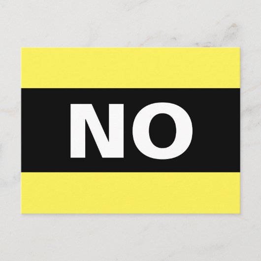 Kein fett einfach, klar, schwarz und weiß postkarte (Vorderseite)