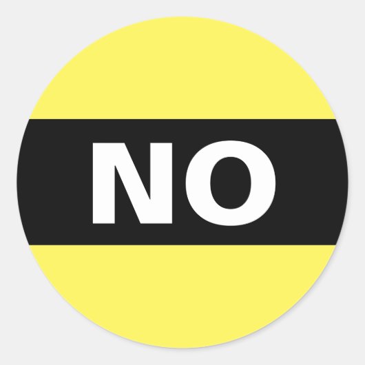 Kein fett einfach, klar, schwarz und weiß runder aufkleber (Vorderseite)