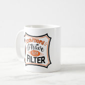Kein Filter Kaffeetasse (Vorderseite Links)