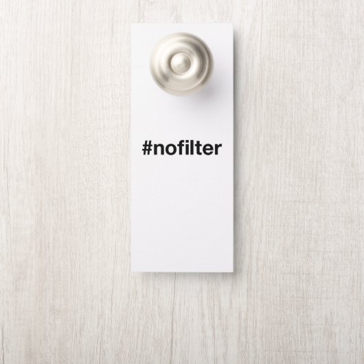 Kein Filter Türanhänger (Auf Knauf)