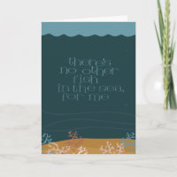 Kein Fisch im Meer Jubiläum/Liebe-Karte