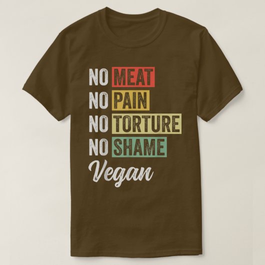 Kein Fleisch ohne Schmerzen keine Folter keine Sch T-Shirt (Design vorne)