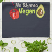 Kein Fleisch ohne Schmerzen Veganes Sprichwort Geschirrtuch (Gefaltet)