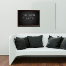 Kein Fliegen aus dem Schicksal inspirierenden Post Poster