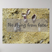 Kein Fliegen vor dem Sprichwort-Poster des Schicks Poster (Vorne)