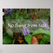 Kein Fliegen vor dem Sprichwort-Poster des Schicks Poster (Vorne)