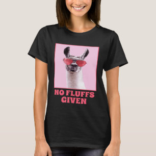 Kein Flusen Gegeben  Sonnenbrille Lama Alpaka Lieb T-Shirt