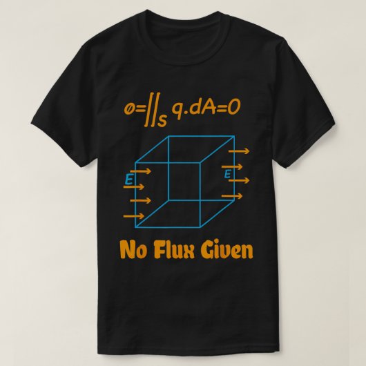 Kein Flux angesichts der Mathematik Physik T-Shirt (Design vorne)
