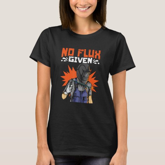 Kein Flux mit geschweißtem Eisen-Arbeitsmetallwerk T-Shirt (Vorderseite)