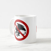 KEIN FLYING MONKEYS KAFFEETASSE (Vorderseite Links)