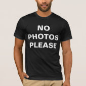 Kein Foto Bitte Männer T - Shirt (Vorderseite)