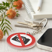 Kein Foto erlaubt Schlüsselanhänger (Vorderseite rechts)