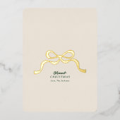 kein Foto | modern Folien Feiertagskarte (Vorderseite)