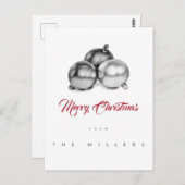 Kein Foto Weihnachten Postkarte Kunstschmuck (Vorne/Hinten)