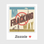Kein Fracking Aufkleber (Blatt)