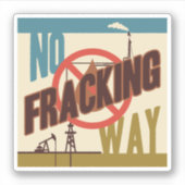 Kein Fracking Aufkleber (Vorderseite)