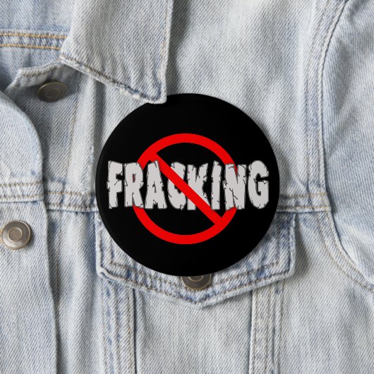KEIN FRACKING! Ende Fracking Button (Beispiel)