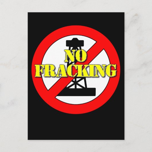 Kein Fracking für Großbritannien 2 Postkarte (Vorderseite)