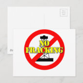 Kein Fracking für Großbritannien 2 Postkarte (Vorne/Hinten)