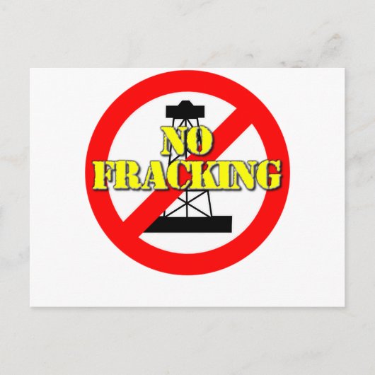 Kein Fracking für Großbritannien 2 Postkarte (Vorderseite)