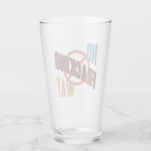 Kein Fracking Glas (Rückseite)