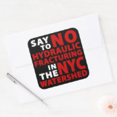 Kein Fracking in NYC Watershed - Square Stickers (Umschlag)