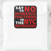 Kein Fracking in NYC Watershed - Square Stickers (Tasche)