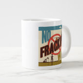 Kein Fracking Jumbo-Tasse (Vorderseite Rechts)