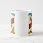 Kein Fracking Jumbo-Tasse (Vorderseite)