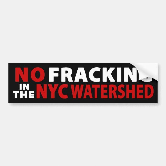 Kein Fracking NYC Wasserscheide-Autoaufkleber Autoaufkleber (Vorne)