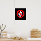 Kein Frauenzeichen Poster (Küche)