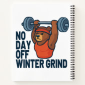 Kein freier Tag im Wintertraining Notizblock (Rückseite)