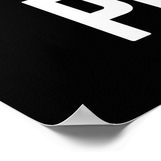 Kein Freund Funny Zitat Poster (Ecke)