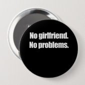 KEIN FREUND. KEINE PROBLEME. T-Shirt Button (Vorne & Hinten)