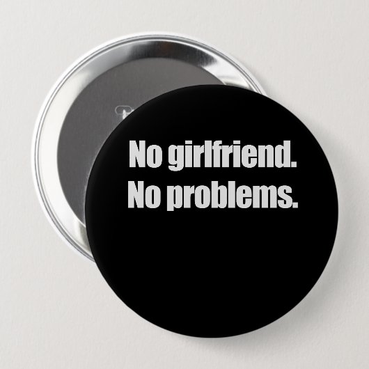 KEIN FREUND. KEINE PROBLEME. T-Shirt Button (Vorne & Hinten)