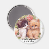 kein Freund wie ein Schwestermagnet Magnet (Vorderseite/Rückseite)