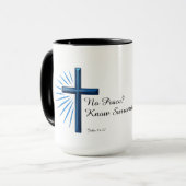 Kein Frieden. Know-Übergabe Christlich Tasse (Vorderseite Links)