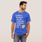 Kein früherer Vogel oder Nachtschwärmer permanent T-Shirt (Vorne ganz)