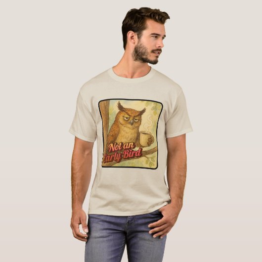 Kein früherer Vogel T-Shirt (Vorne ganz)