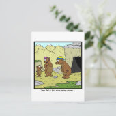 Kein Frühjahrsmensch Postkarte (Stehend Vorderseite)