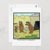 Kein Frühjahrsmensch Postkarte (Vorne/Hinten)