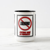 Kein Fußball-Spiel im Gange Kaffeepause Tasse (Mittel)