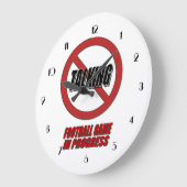 Kein Fußball-Spiel im Gange Wall Uhr (Winkel)